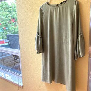Zara light green shift dress